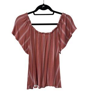 Streetwear Society Pink Short Sleeve Blouse S
